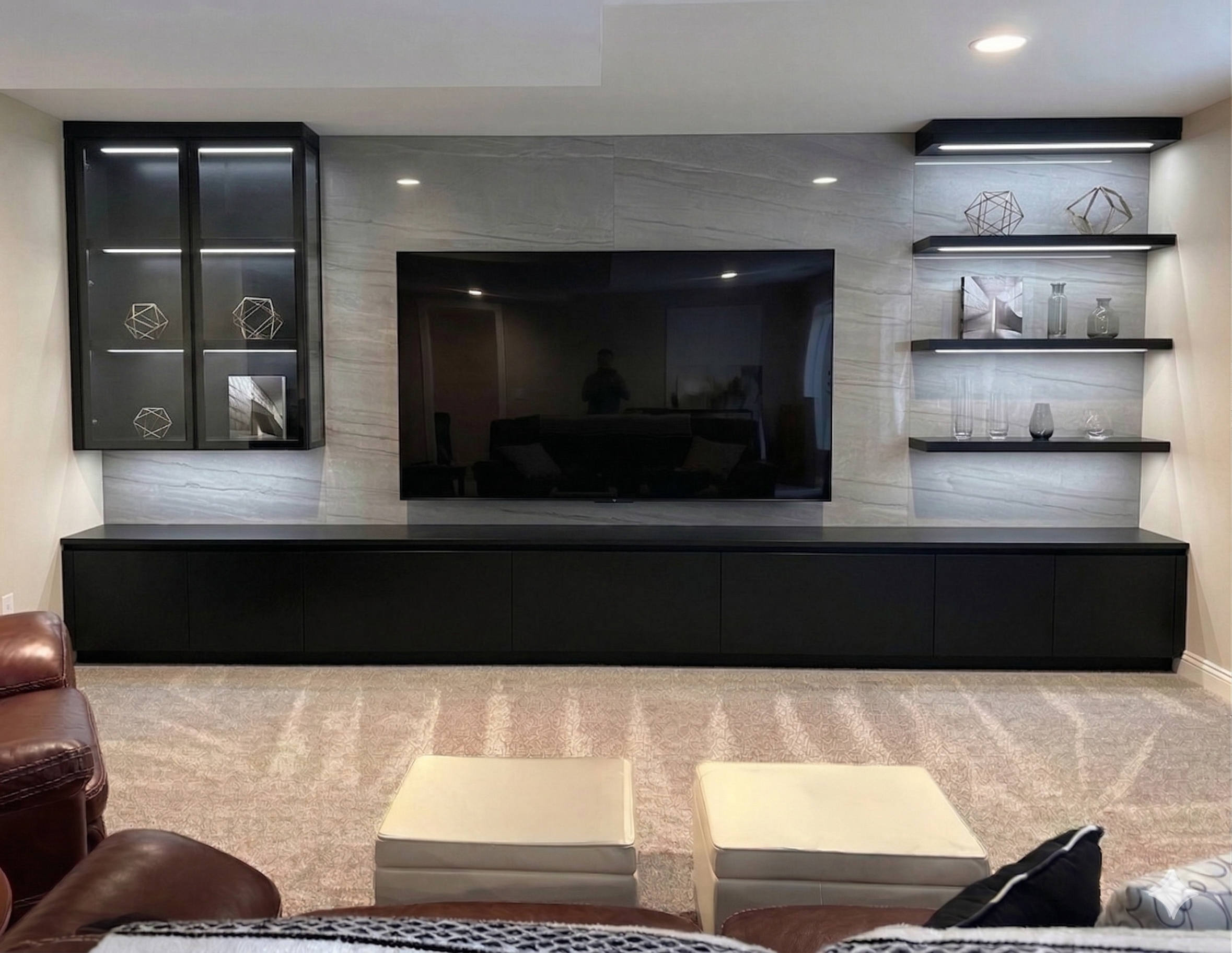 Modern entertainment center option