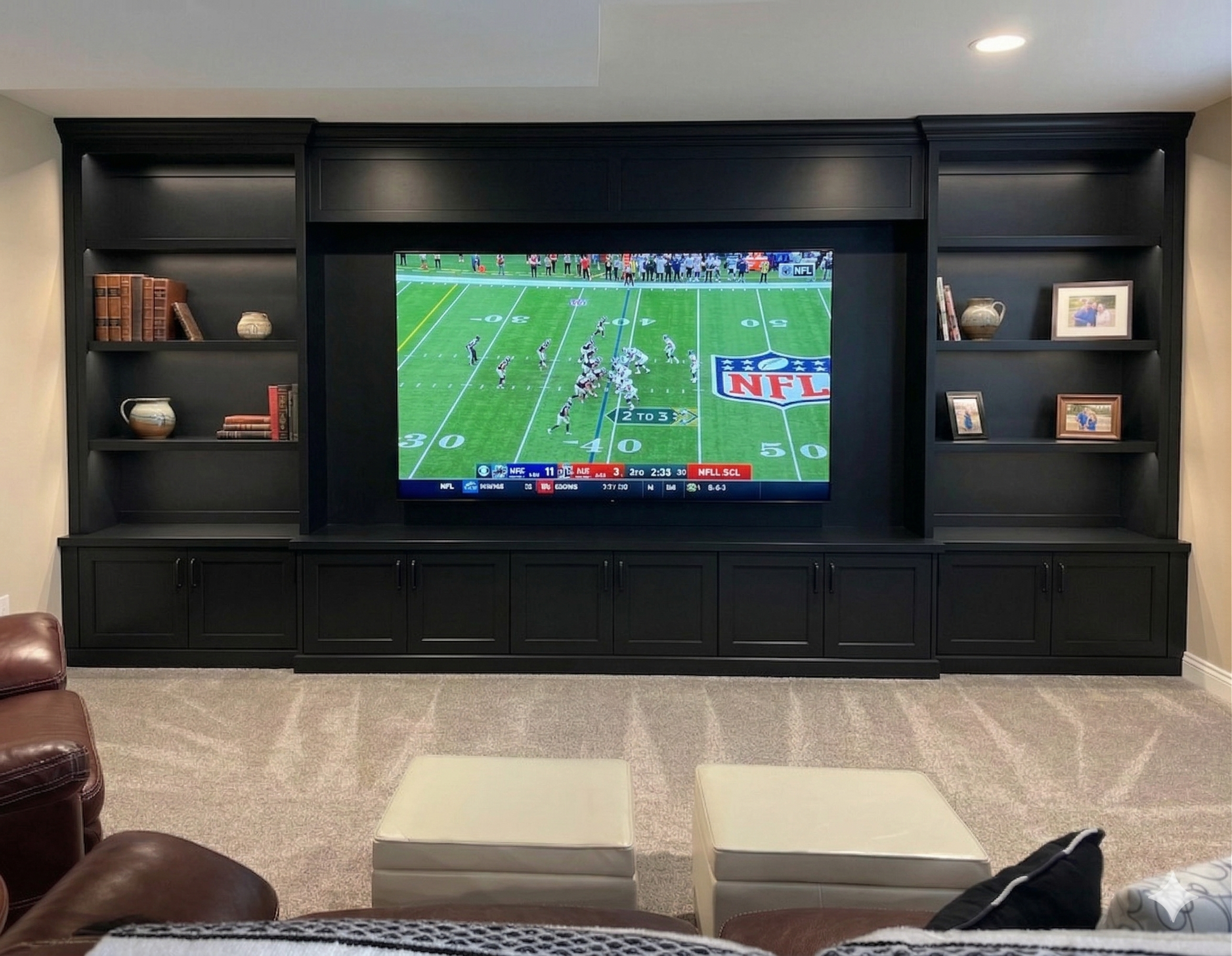 Traditional entertainment center option